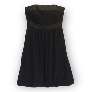 Silk Strapless Bubble Skirt White House Black Market Dress size 0
